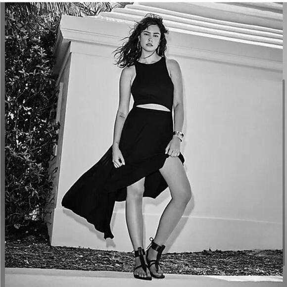 Free People Black Bethany Midi Dress - Picture 3 of 15